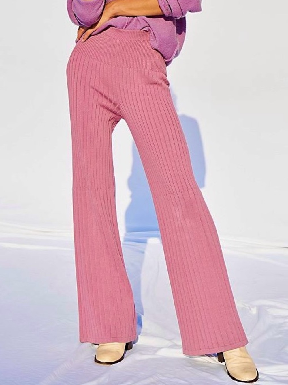 Free People Keep It Real Flare Pants – Boho Chic High-Rise Stretch Flares